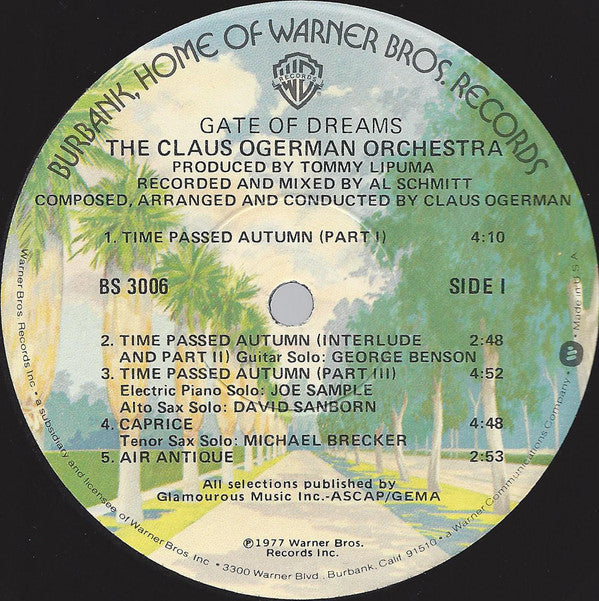 The Claus Ogerman Orchestra ~ Gate Of Dreams (Vinyl) - Djungel & Jazz