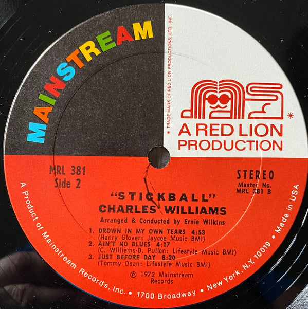 Charles Williams  ~ Stickball (Vinyl) - Djungel & Jazz
