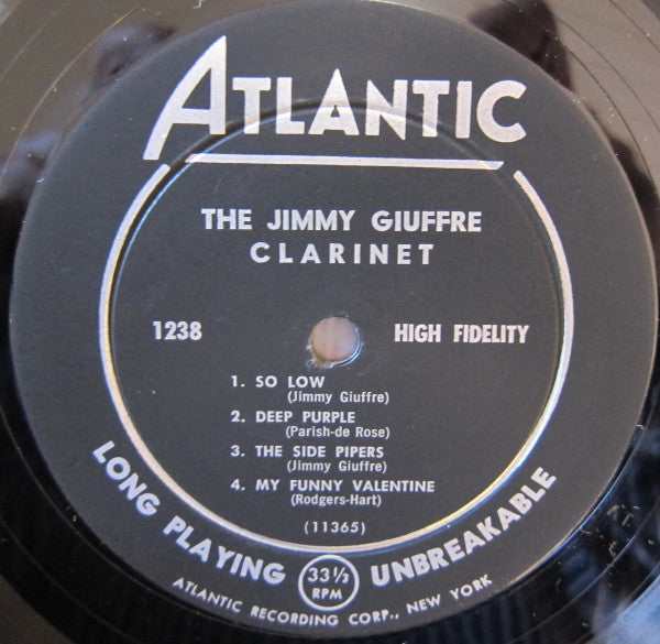 Jimmy Giuffre : The Jimmy Giuffre Clarinet (LP, Mono)