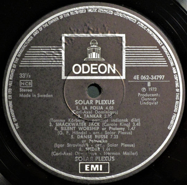 Solar Plexus  ~ Solar Plexus 2 (Vinyl) - Djungel & Jazz