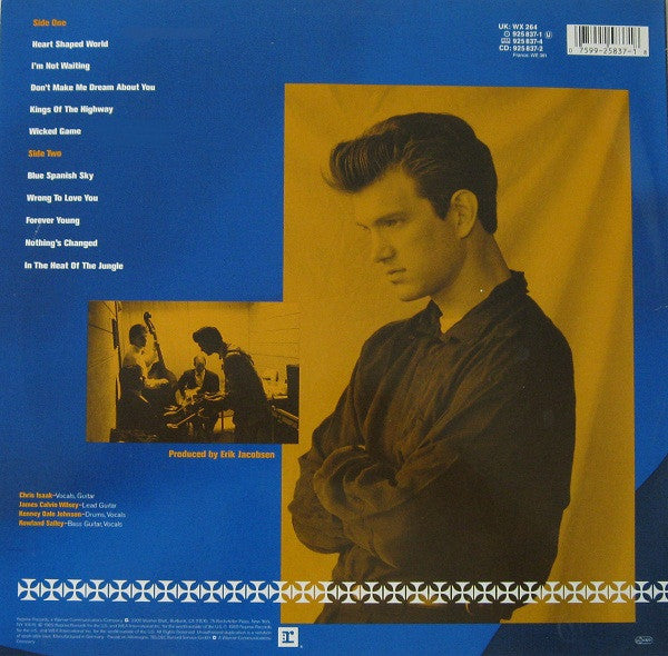 Chris Isaak : Heart Shaped World (LP, Album, TEL)
