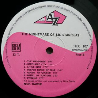 Nick Garrie ~ The Nightmare Of J. B. Stanislas (Vinyl) - Djungel & Jazz