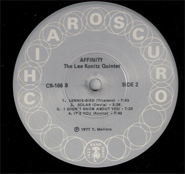 The Lee Konitz Quintet* : Affinity (LP, Album)