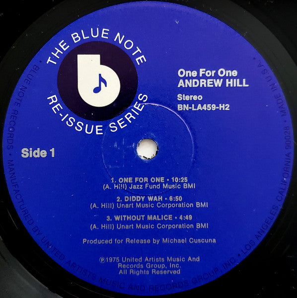 Andrew Hill ~ One For One (Vinyl) - Djungel & Jazz