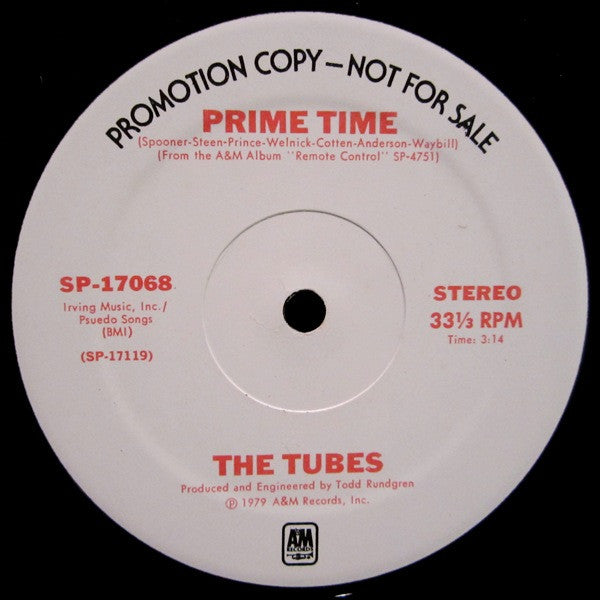 The Tubes : Prime Time / No Way Out (12", Single, Promo)