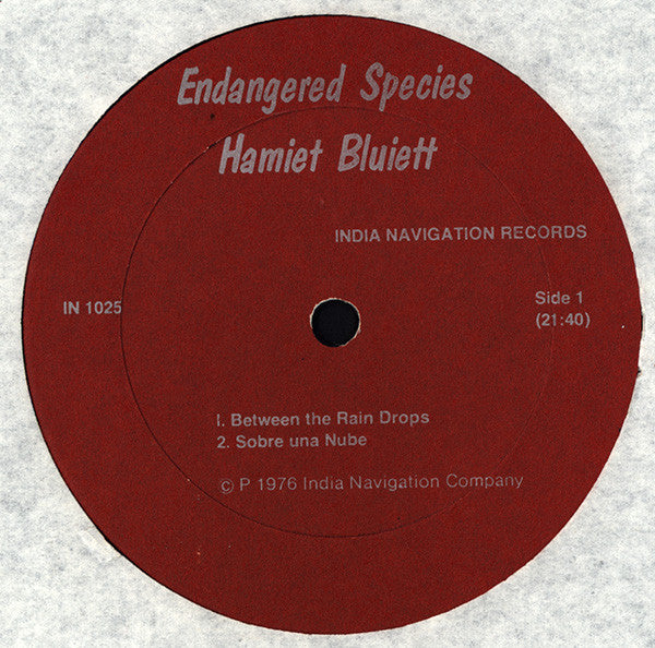 Hamiet Bluiett ~ Endangered Species (Vinyl) - Djungel & Jazz