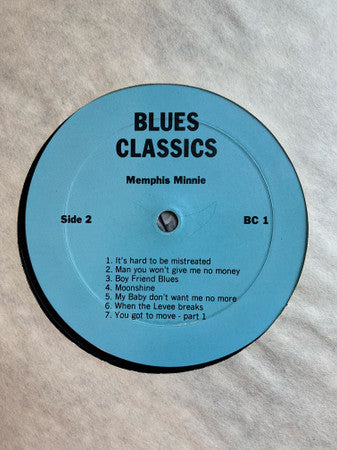 Memphis Minnie : Blues Classics by Memphis Minnie (LP, Comp)