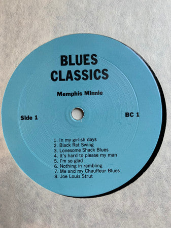 Memphis Minnie : Blues Classics by Memphis Minnie (LP, Comp)