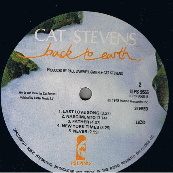 Cat Stevens ~ Back To Earth (Vinyl) - Djungel & Jazz