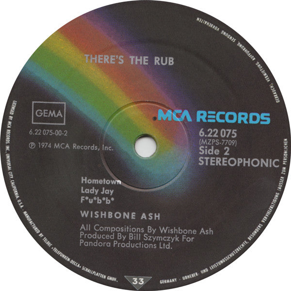 Wishbone Ash ~ There's The Rub (Vinyl) - Djungel & Jazz