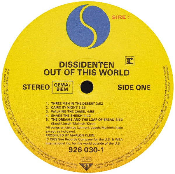 Dissidenten ~ Out Of This World (Vinyl) - Djungel & Jazz