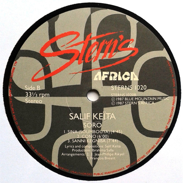 Salif Keita ~ Soro (Vinyl) - Djungel & Jazz