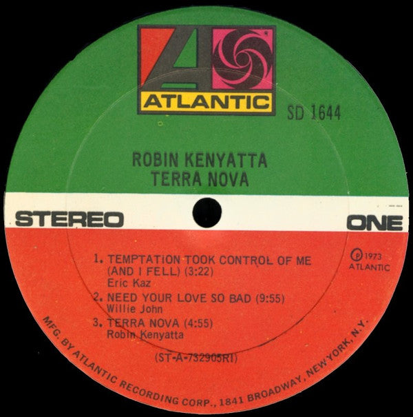 Robin Kenyatta : Terra Nova (LP, Album, Ric)