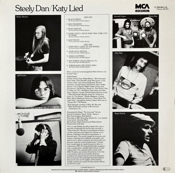 Steely Dan ~ Katy Lied (Vinyl) - Djungel & Jazz
