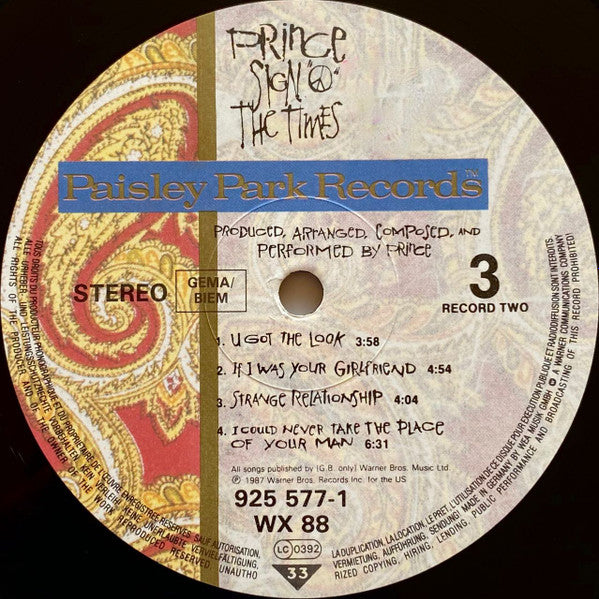 Prince ~ Sign "O" The Times (Vinyl) - Djungel & Jazz