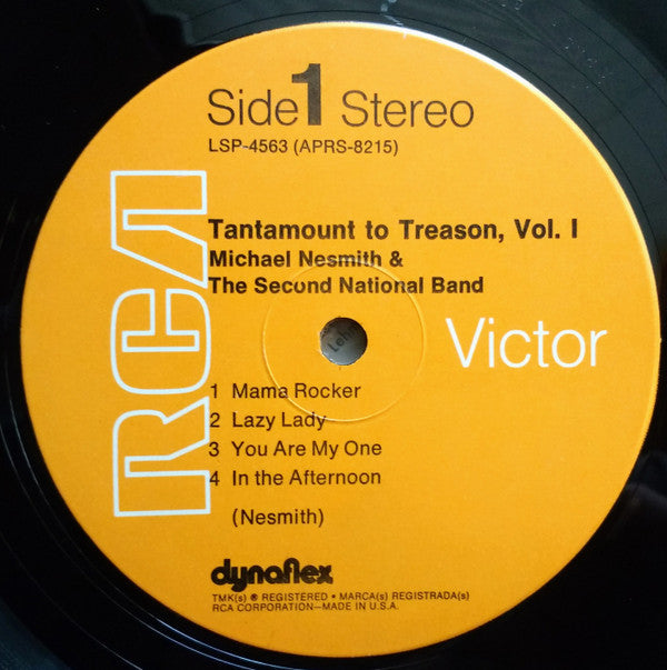 Michael Nesmith & The Second National Band : Tantamount To Treason, Volume One (LP, Album, Hol)