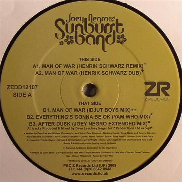 Joey Negro and The Sunburst Band : Man Of War (12")