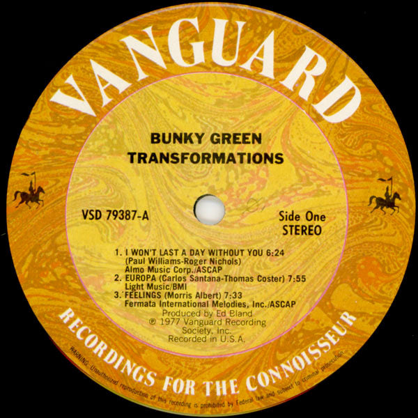 Bunky Green : Transformations (LP, Album)