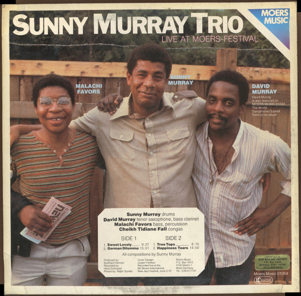 Sunny Murray Trio ~ Live At Moers Festival (Vinyl) - Djungel & Jazz