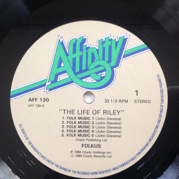 John Stevens Folkus ~ The Life Of Riley (Vinyl) - Djungel & Jazz