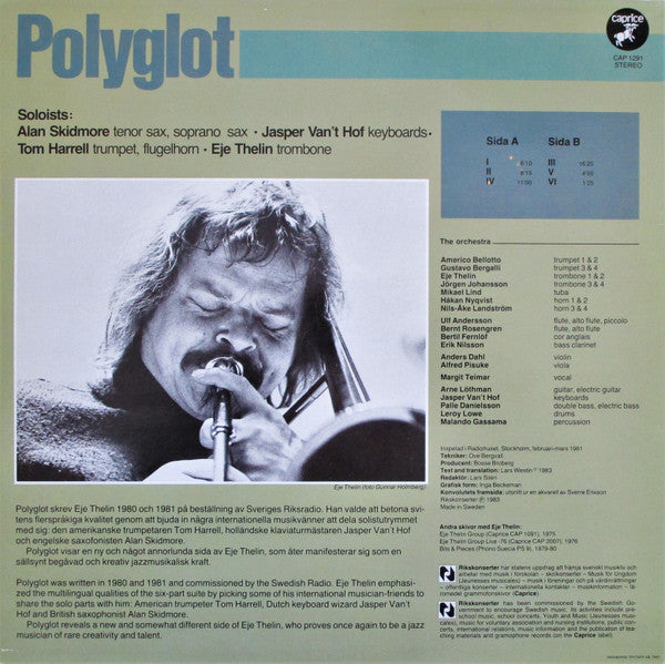 Eje Thelin ~ Polyglot (Vinyl) - Djungel & Jazz