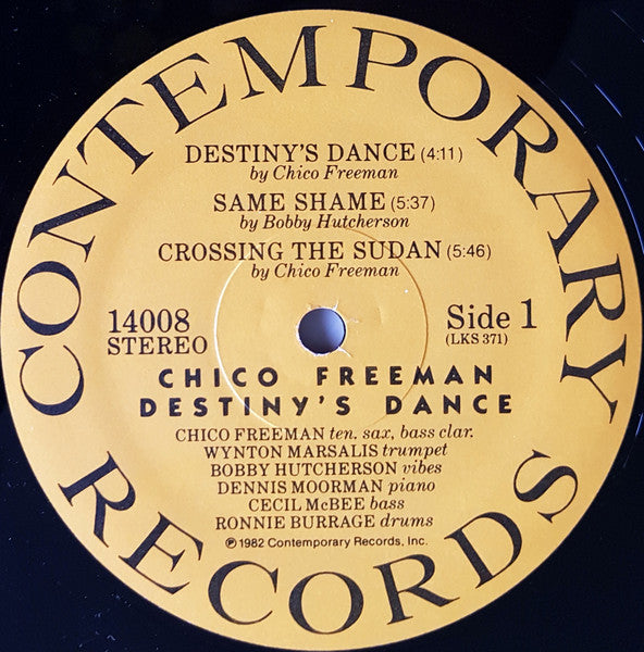 Chico Freeman ~ Destiny's Dance (Vinyl) - Djungel & Jazz