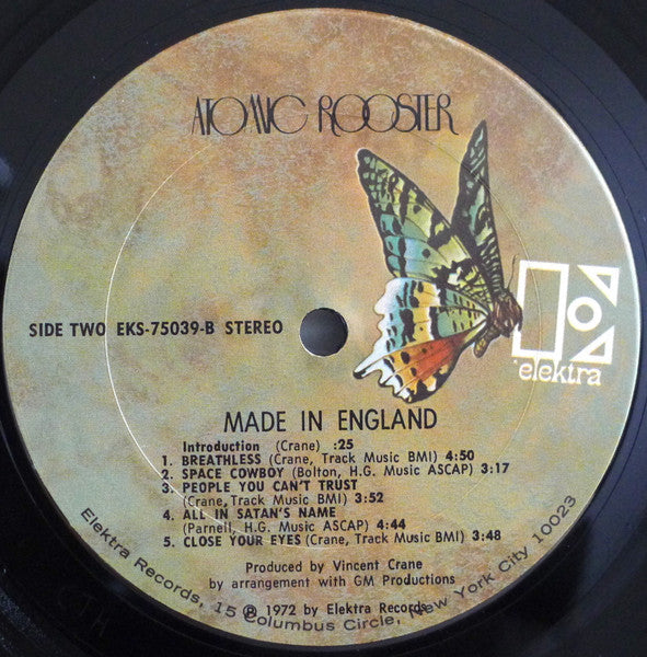 Atomic Rooster ~ Made In England (Vinyl) - Djungel & Jazz