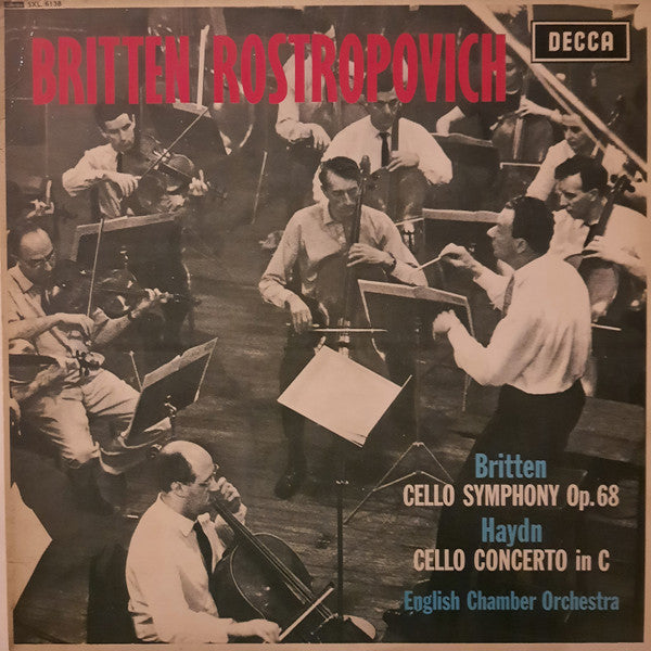 Benjamin Britten / Mstislav Rostropovich, Joseph Haydn, English Chamber Orchestra ~ Cello Symphony Op. 68 / Cello Concerto In C (Vinyl) - Djungel & Jazz