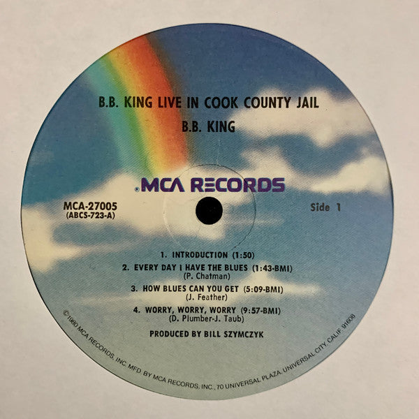 B.B. King : B.B. King Live In Cook County Jail (LP, Album, RE, Glo)