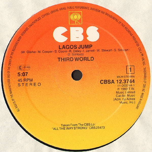 Third World ~ Lagos Jump (Extended Version) (Vinyl) - Djungel & Jazz
