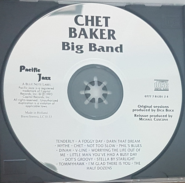 Chet Baker : Big Band (CD, Album, Mono, RE)