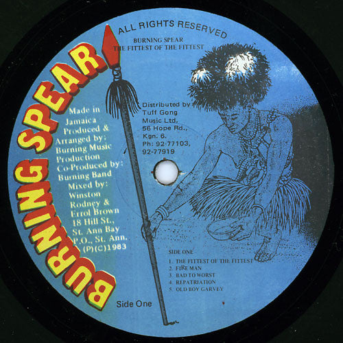 Burning Spear : The Fittest Of The Fittest (LP, Album, RE)