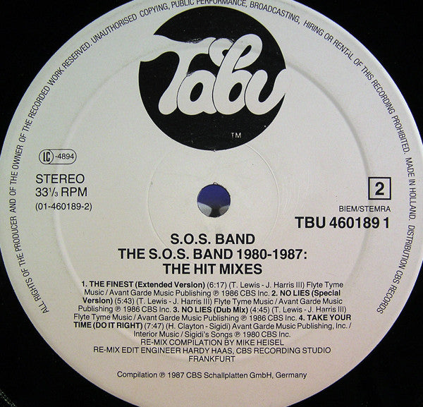 The S.O.S. Band ~ The SOS Band 1980-1987: The Hit Mixes (Vinyl) - Djungel & Jazz