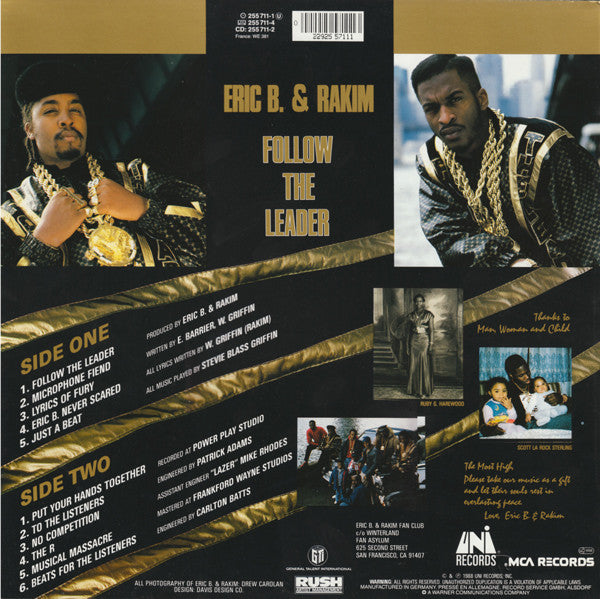 Eric B. & Rakim ~ Follow The Leader (Vinyl) - Djungel & Jazz