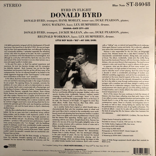 Donald Byrd ~ Byrd In Flight (Vinyl) - Djungel & Jazz