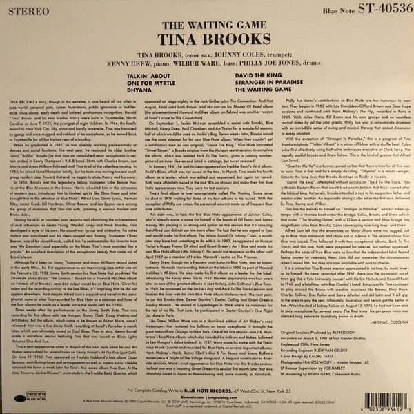 Tina Brooks ~ The Waiting Game (Vinyl) - Djungel & Jazz