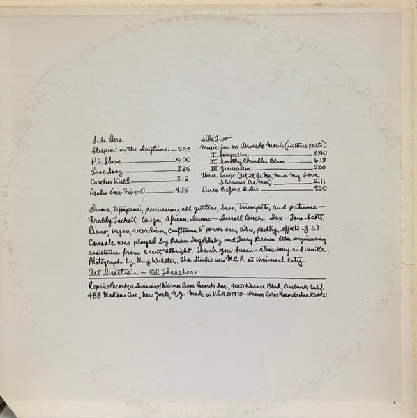 Jimmy L. Webb ~ Words And Music (Vinyl) - Djungel & Jazz