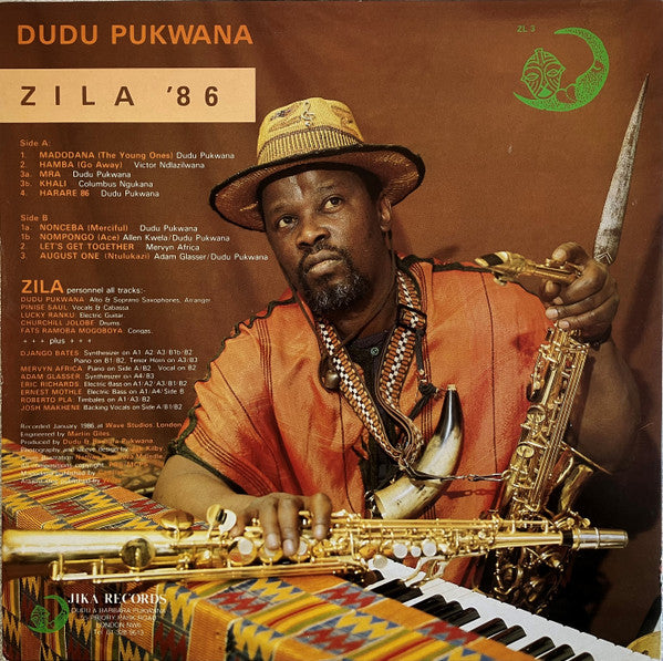 Dudu Pukwana ~ Zila 86 (Vinyl) - Djungel & Jazz