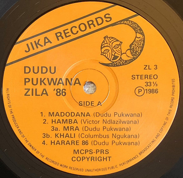 Dudu Pukwana ~ Zila 86 (Vinyl) - Djungel & Jazz