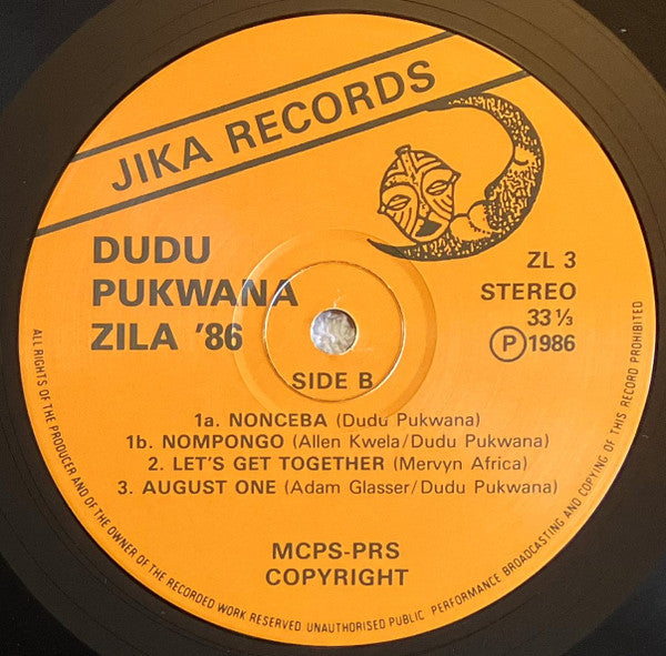 Dudu Pukwana ~ Zila 86 (Vinyl) - Djungel & Jazz