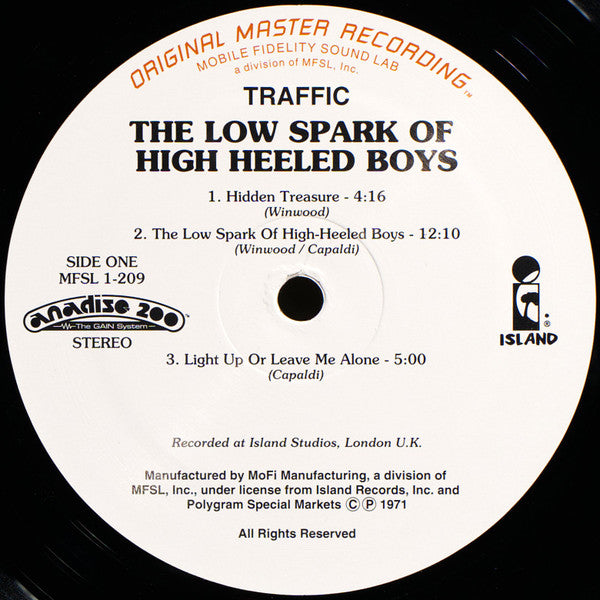 Traffic ~ The Low Spark Of High Heeled Boys (Vinyl) - Djungel & Jazz