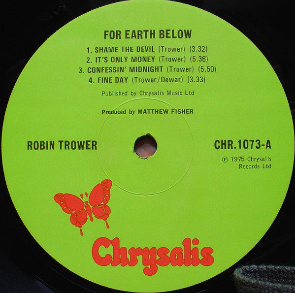 Robin Trower ~ For Earth Below (Vinyl) - Djungel & Jazz