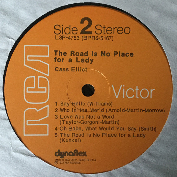 Cass Elliot ~ The Road Is No Place For A Lady (Vinyl) - Djungel & Jazz