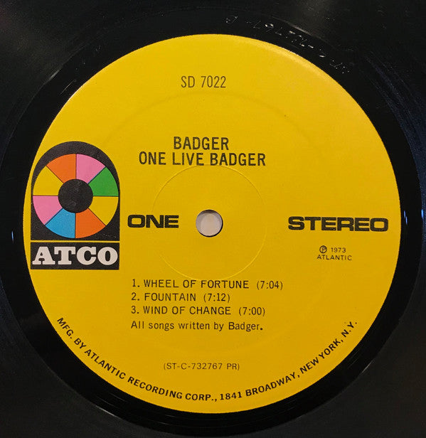 Badger  ~ One Live Badger (Vinyl) - Djungel & Jazz