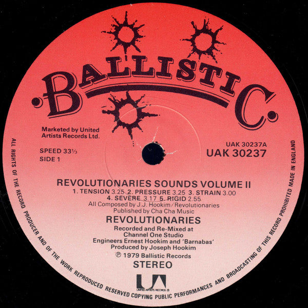 The Revolutionaries : Revolutionaries Sounds Vol.2 (LP, Album)