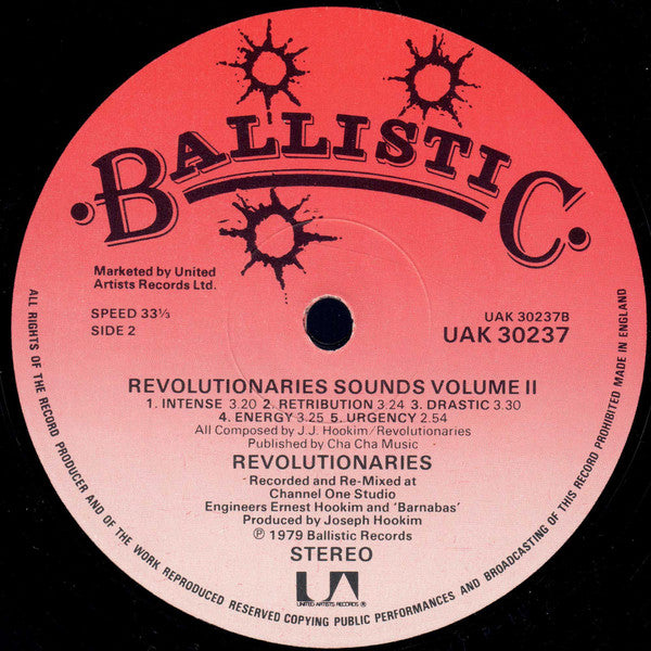 The Revolutionaries : Revolutionaries Sounds Vol.2 (LP, Album)