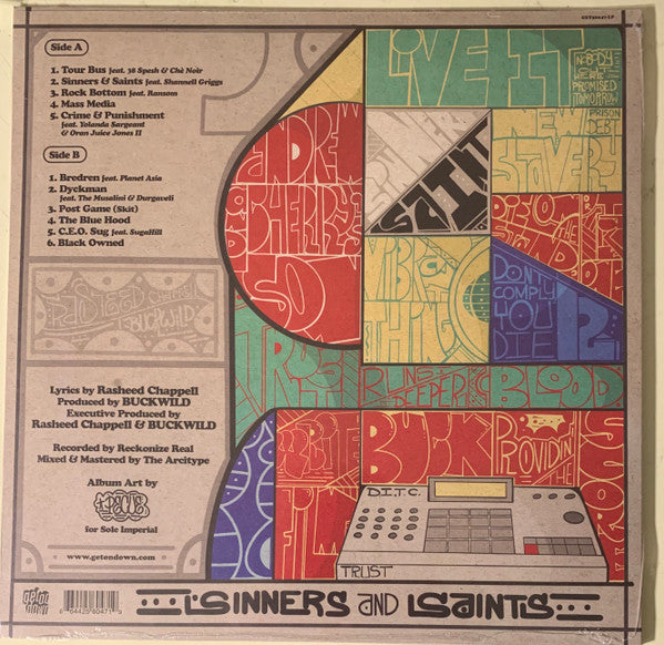 Rasheed Chappell & Buckwild ~ Sinners And Saints (Vinyl) - Djungel & Jazz