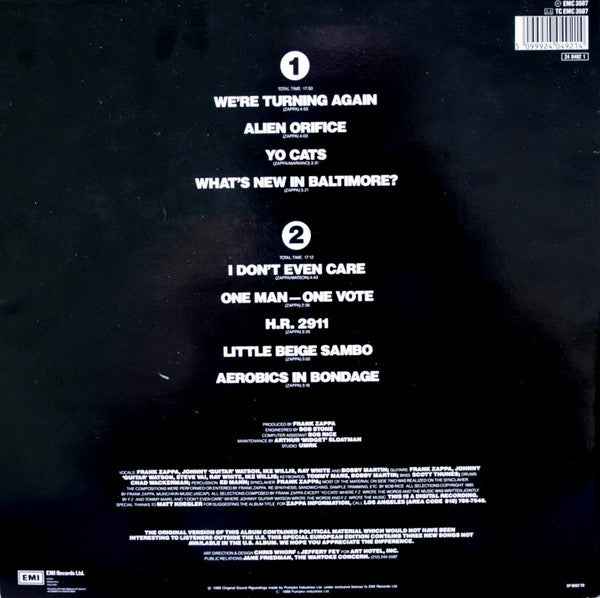 Frank Zappa ~ Frank Zappa Meets The Mothers Of Prevention (European Version) (Vinyl) - Djungel & Jazz