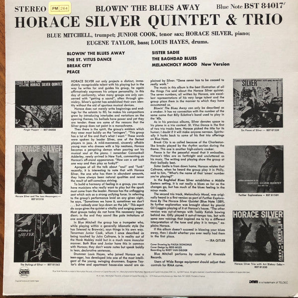 The Horace Silver Quintet & The Horace Silver Trio ~ Blowin' The Blues Away (Vinyl) - Djungel & Jazz