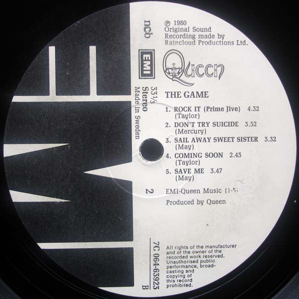 Queen : The Game (LP, Album, Foi)